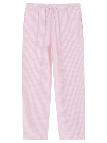 Image of Latuza Women's Cotton Long Sleeve Pajama Set Seersucker Button Down Pj Set