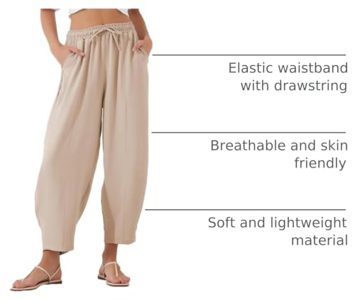 Image of EVALESS Women's High Waisted Wide Leg Palazzo Trousers