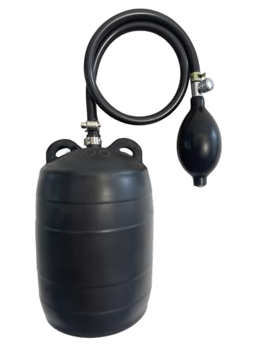 Image of DILIGUALA Inflatable Pipe Plug Balloon for Sealing and Testing of Sewer Pipes, Plumbing Pressure Bladder with Air Pump - Plumbing Test Ball for Sewer Test, Water Shut Off (4 Inch P)