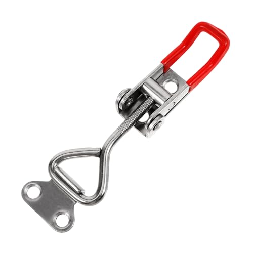 Yardenfun Stainless Steel Door Buckle Jig Metal Latch Clamp Heavy Duty Toggle Clamp Latch Hasp Clamp Pull Latch Clamp Adjustable Toggle Clamp Adjustable Latch Hardware Latch Clamps