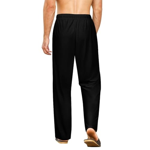 Pantalon de pyjama drapeau espagnol mixte et décontracté en coton léger - 2