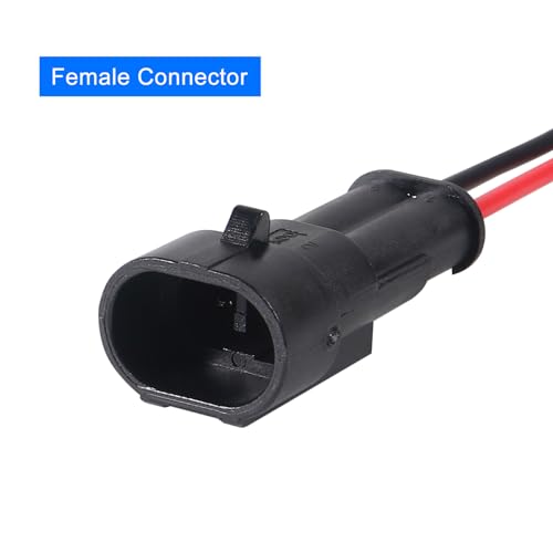 image for AITRIP 10 Pack 2 Pin Wire Connector 16 AWG Waterproof Automotive Elect