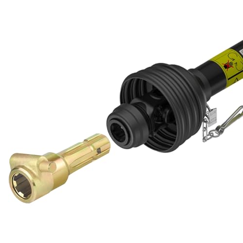 JYINCPED PTO Extender Adaptor, Female 1-3/8" & 6 Spline, Male 1-3/8" & 6 Spline, Upgraded PTO Extender Fit for Tractor Kubota to Extend & Shorten PTO Shaft - 70HP