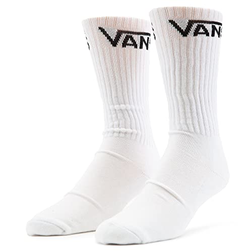 Vans, Men's Crew Socks, 3-Pair Pack (1-6, Black/Grey/White) #TOP1