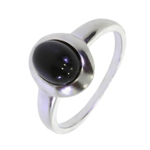 Bague en argent rhodié et pierre naturelle modèle 2620 artisanat d'Europe