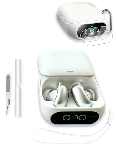 Anker Soundcore Liberty 5 Pro�C���z���p�P�[�X�A�\�t�g�V���R���ی�|�[�^�u���X�N���b�`�ϏՌ��A2�p�b�N�X�N���[���v���e�N�^�[&�N���[�i�[�L�b�g&�J���r�i&�X�g���b�v�t���A�z���C�g