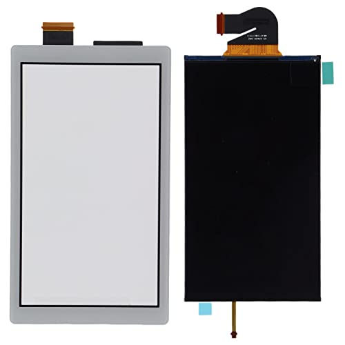 Écran tactile pour Lite gris blanc, dalle en verre durable avec chipset pour console de jeu