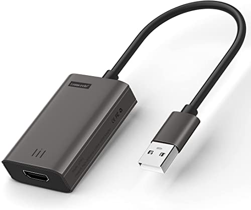 Lemorele USB to HDMI Adapter Compatible MacBook Pro/Air/Mini , HD 1080P HDMI USB Cable Adapter, HDMI USB Mac Adapter, Compatible with MacBook M1 / Windows 10/8/7 (Incompatible with Linux, Unix, Vista)