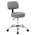 Boss Office Products Be Well Medical Spa Professional Adjustable Drafting Stool with Back, Grey