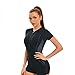 TwhqxjCN Women Front Zippered Rashguard Swimsuit Training Swimwears Tummy Control Bathing Suit Athlete Training Swimsuit