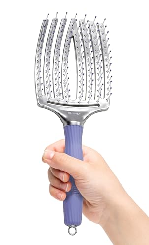 Olivia Garden Finger Brush Scalp-Hugging & Vented Paddle Hair Brush FB