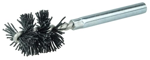 Image of Weiler 21764 Burr-Rx 1 inch-Dia Power Tube Brush.026 /120CG Crimped Fill, 1 inch Brush Length, 3-1 /2 inch Overall Length, Made in The USA (Pack of 10)