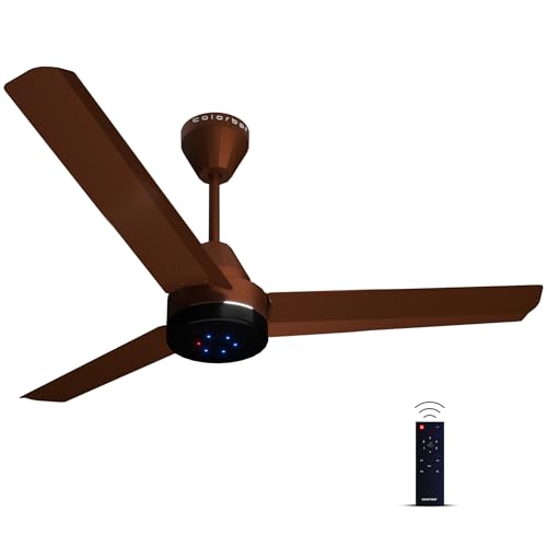 Colorbot Stella BLDC Ceiling Fans 1200mm | BEE 5 Star Rated 370 RPM | Savings up to 65% | Remote Control (Boost, Timer, LED, Reverse Mode) | 4 Years W