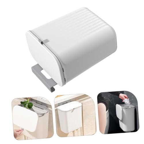 Basurero plástico colgante para cocina con tapa miniatura 7