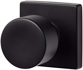 Sure-Loc Hardware BG101-SQ FBL Bergen Square Passage Knobset, Flat Black