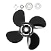 maXpeedingrods 4 Blades 10.3 X 13 Aluminum Boat Propeller for Mercury 25-60HP 13 Spline Tooth, RH, Parts No# 48-8M8026630