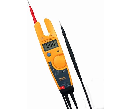 Fluke T5-600 - Audible, OpenJaw, 600 V, 100 Amp, AC/DC comprobador de tensión y continuidad, polvo y resistente al agua