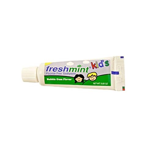 144 Tubes of Freshmint® 0.85 oz. Kids Fluoride-Free Toothpaste Bubble Gum Flavor Cover