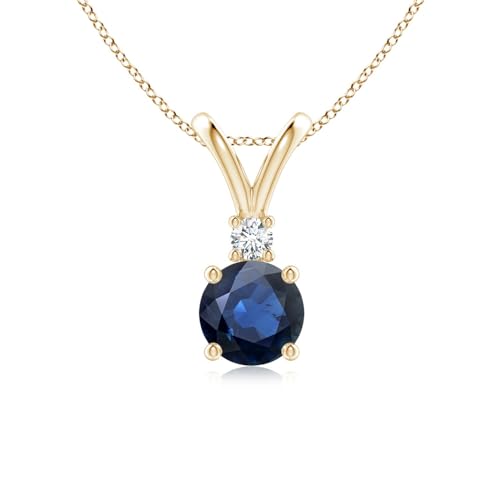 Angara Natural Blue Sapphire Solitaire...