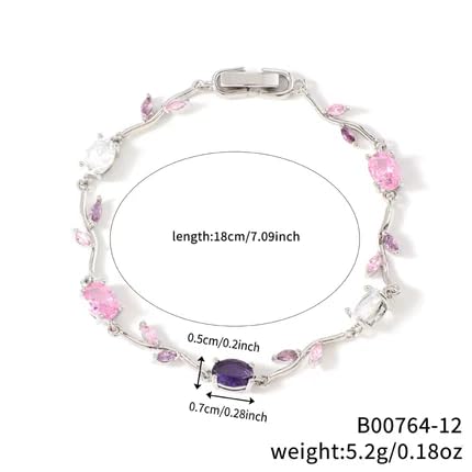 Image of Fairy Bloom Tulip Bracelet for Women - Alloy Floral Charm Bracelet