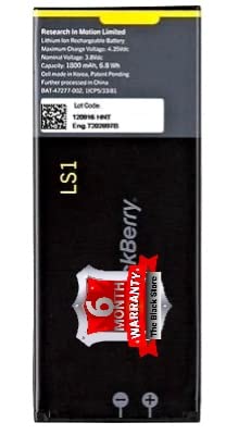 Image of Original LS1-1800mAh Battery for BlackBerry Z10 Z-10 STC100-2 Z10 LTE STL100-3 BAT-47277-003 with 6 Months Warranty by The Black Store