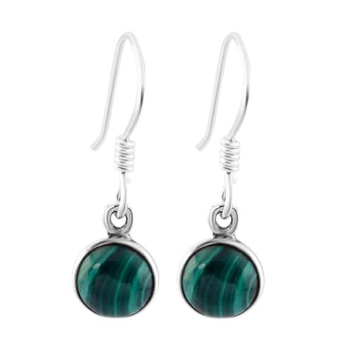 Boucles d'oreilles malachite cadeau idéal femme en argent 925