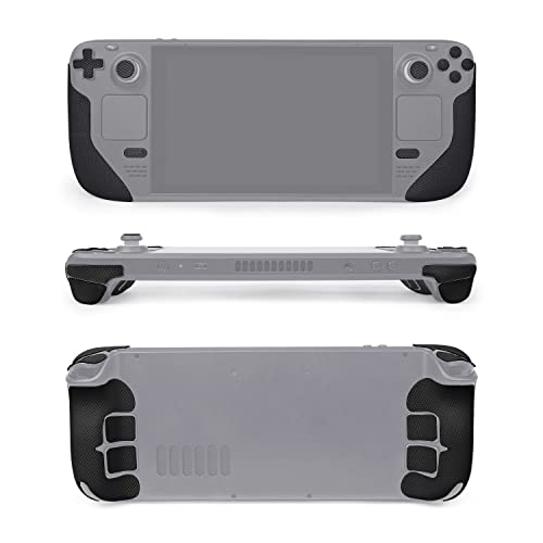 Image of TALONGAMES Controller Grips Compatible with Steam Deck OLED /Steam Deck Controllers, Anti-Slip, Sweat-Absorbent, Textured Skin kit, for Handle Grips, Buttons, Triggers, D-pad (Classic - Black)