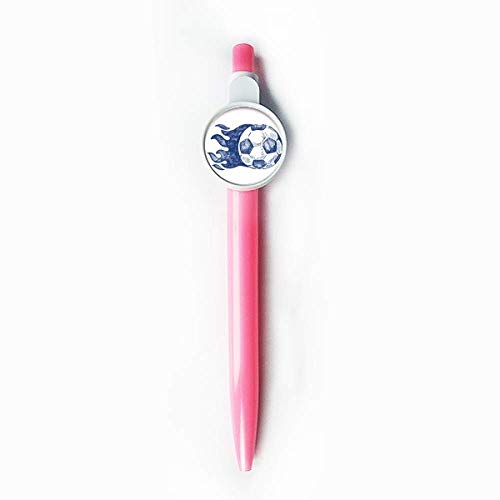 Stylo à bille rétractable football bleu idée cadeau originale pour anniversaire et enfants