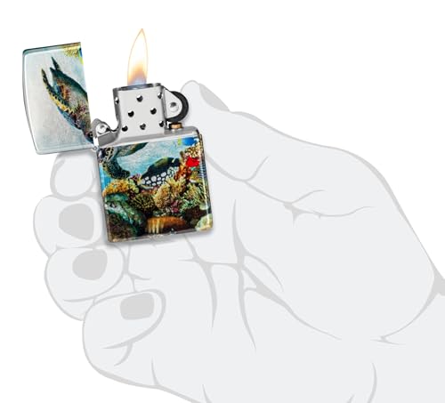 Encendedor Zippo Deep Sea Design 540 Tumbled Chrome miniatura 5