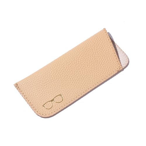 Image of K Luxury Women's Eyeglass Case Leather Soft Holder Pocket Cases Slim Travel Pouch for Sunglasses Eyeglasses Readers