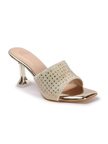 Carlton London Women sandal,Gold,UK-8