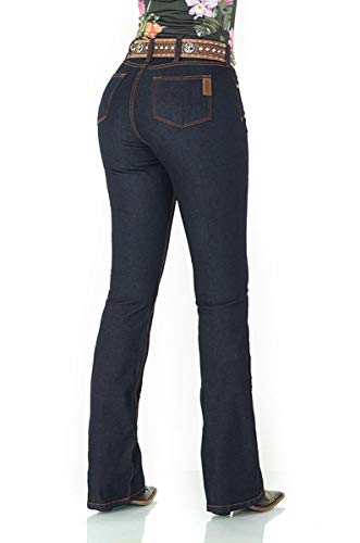 Calça Jeans Feminina Cowboy ST Lycra Boot Cut Lisa
