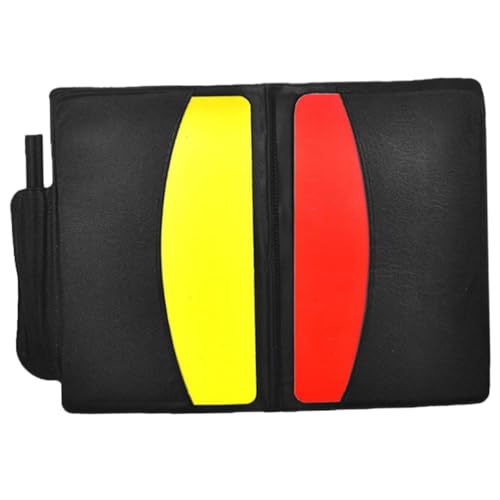 VANZACK Referee Supply Soccer Cards Kit Delay Plastic Warning Cards Compact Portable Wallet