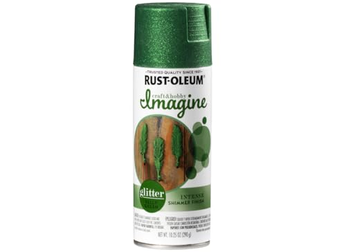 Rust-Oleum Imagine Craft & Hobby Glitter Spray Paint Glitter Kelly Green, 10.25 oz.