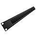 kenable Black Brush Cable Management 19 Universal Panel 1U for Data Cabinet