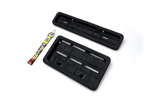 Image of IND Number Plate Frame For Universal Bikes | Bike Type | Cover | HSRP Number Plate | Standard Size | Front & Rear Frame | Black Color (1-Free Random 6 inch Keychain)
