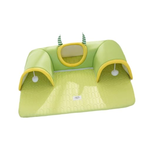 Leefasy ペット猫トンネルベッドインターションボールとインタラクティブなボール軽量アクティビティセンター子猫ウサギハムスター用の子猫トンネルチューブ, L