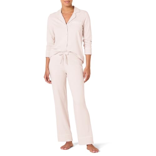 Image of Amazon Essentials Women's Long Sleeve Cotton Modal Pajama Set, Loungewear with Full-Length Bottom