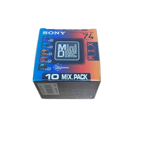 SONY MD 74�� 10���p�b�N �J���[�~�b�N�X