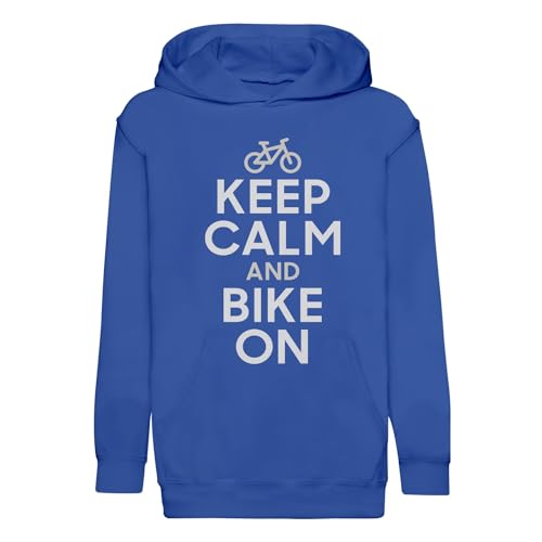 Sweat enfant Keep Calm and Bike on chaud et robuste pour le vélo