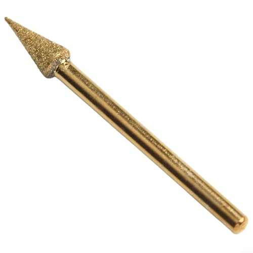 Eawfgtuw Varillas de molienda de aguja de tallado de esmeril para mini taladro con vástago de 3 mm