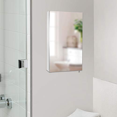 Better Living Products Mirrored Medicine Cabinet, Stainless Steel