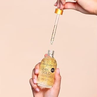 Spa Life Face Serum: 24K Gold Collagen, Hydrating Hyaluronic Acid Serum 100 ml (3.7 oz) - For Supple Skin, Radiance Boosting, Firming & Hydrating (2 Pack)