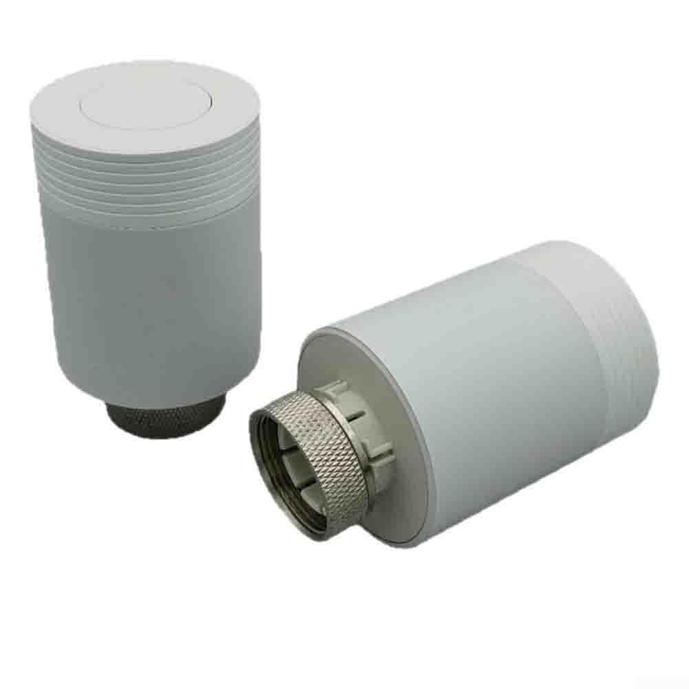 Valvola termostatica intelligente per radiatore ZIGBEE, per TUYA App Control TRV con display LED, 0,5 °C, protezione antigelo e blocco bambini per sistemi di riscaldamento domestico, bianco