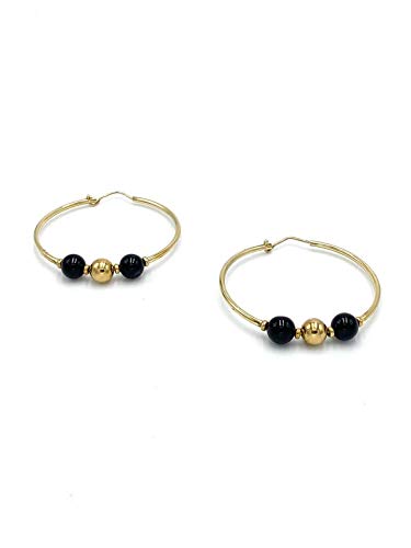 Créoles en argent 925 et onyx noir un cadeau inoubliable pour célébrer un moment unique