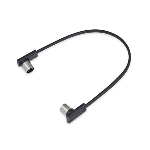 Rockboard Flat MIDI Cable 30cm Angled Angled