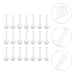 Didiseaon 100pcs White Plastic Small Measuring Spoons Pp Disposable Mini Scoops for Powder Sampling and Weighing in Scientific and Industrial Use