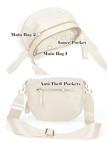 Pure Colour Spacious Bum Bag Beige