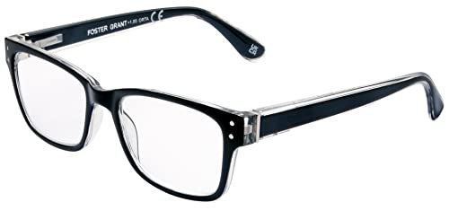 Foster Grant Orta Reading Glasses for Men & Women +1.50 - Square Frame with Spring Hinges, Scratch-Resistant Lenses & Protective Case - Image 2