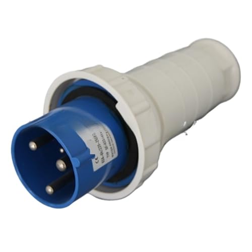 Connecteur industriel étanche 2P+T robuste IP67 63A 220V SF-033 haute résistance pour atelier mécanique